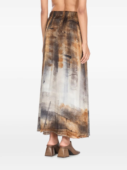 AVANT TOI MURALES PRINT SKIRT